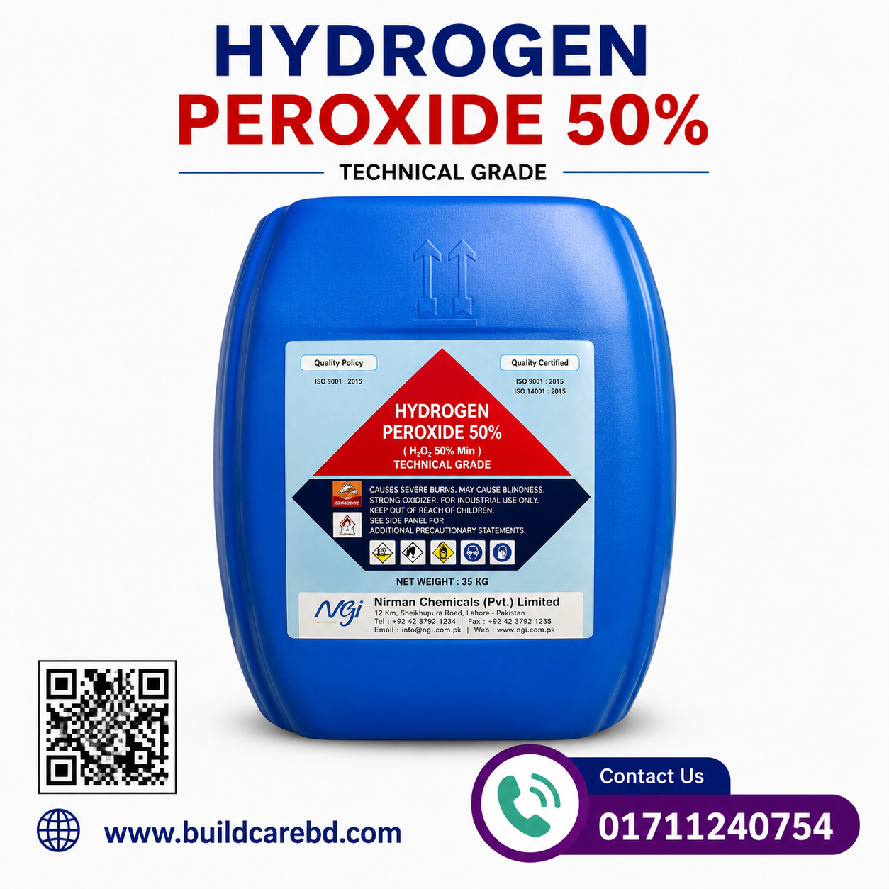 Hydrogen Peroxide 50% (Technical Grade)