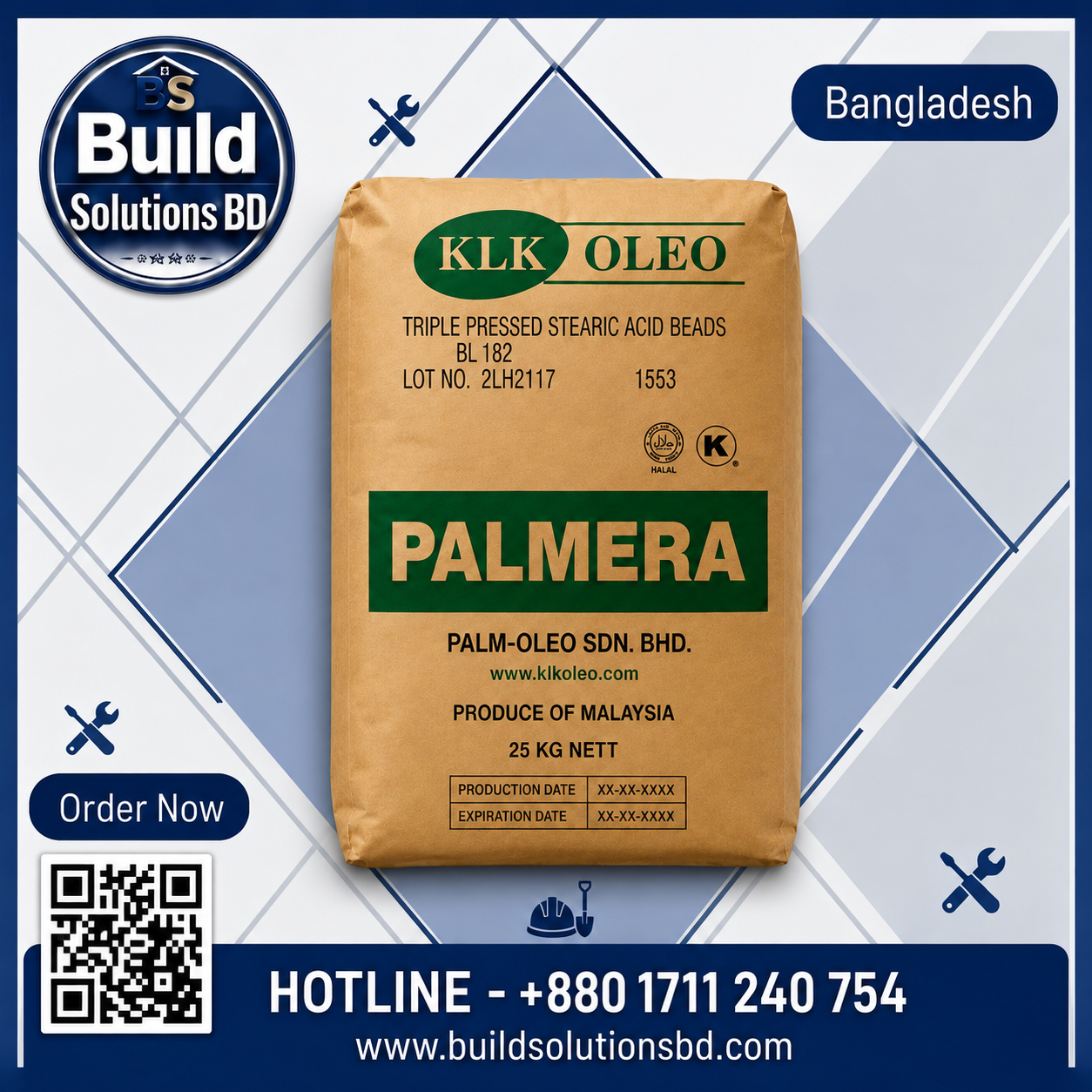 Palmera Triple Pressed Stearic Acid